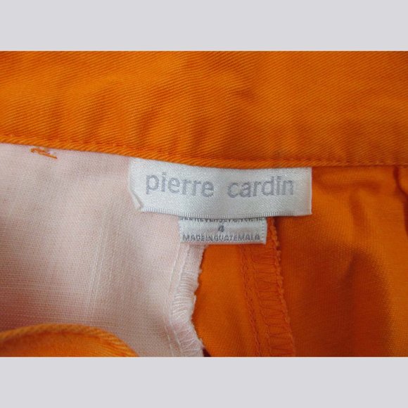 Ladies Pierre Cardin Orange Shorts Size 4 New! - Picture 3 of 5